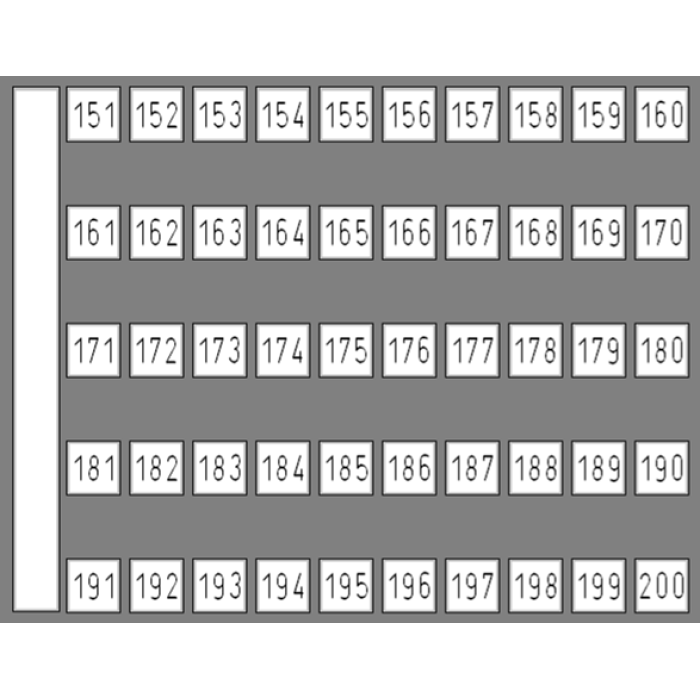 Маркувальна пластина DY 5 Klemsan 151-200