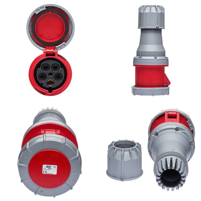 Розетка кабельна IDE MUNDIAL 3P+N+E 125A 200/346–240/415V IP66-67