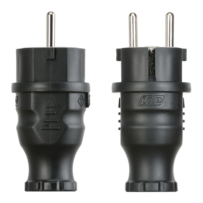 Вилка кабельна IDE SCHUKO 2P+E 16A 220–250V IP44