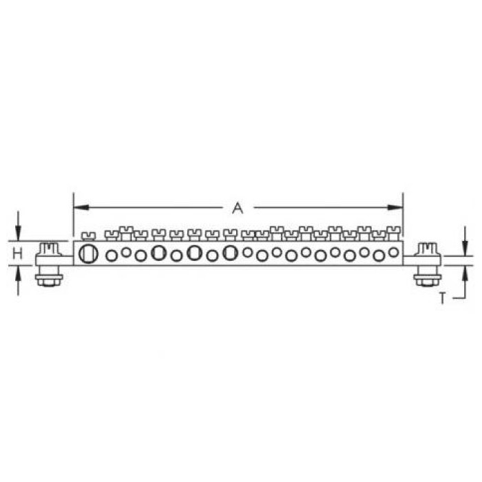 Шина заземлення nVent Eriflex EB 20 215 мм