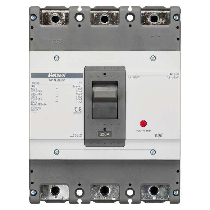 Автоматичний вимикач LS ELECTRIC ABN803c 3P 630A 45kA