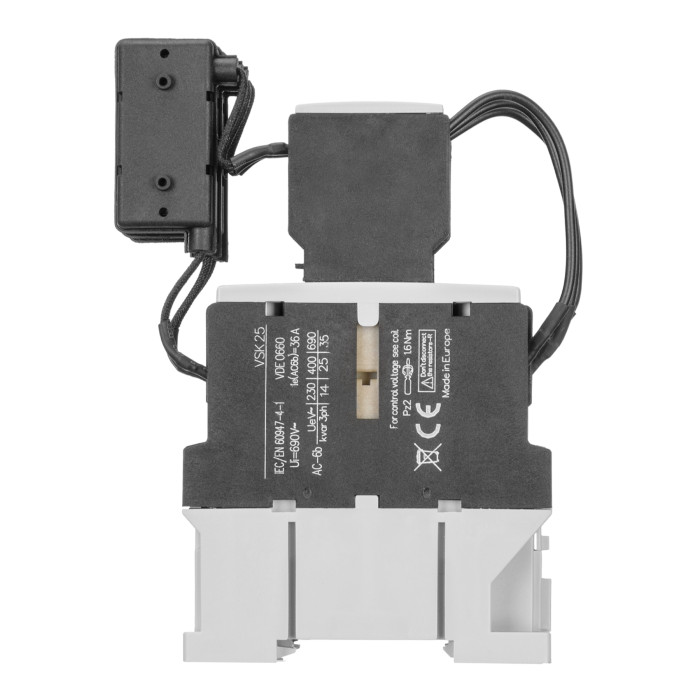 Контактор для комутації конденсаторів до 20 кВАр VSK 20 10 230V 50/60Hz