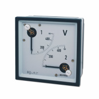 Вольтметр подвійний прямий FRER F96YV 90˚ 100V