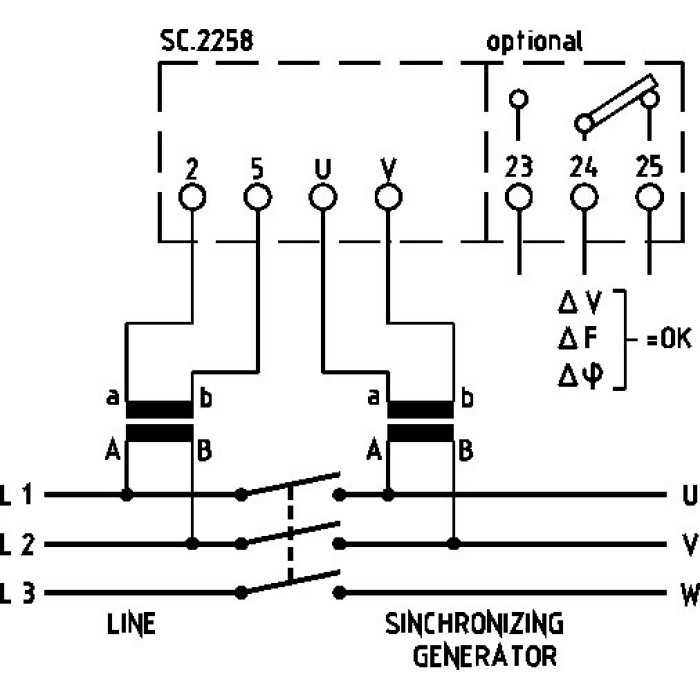 Синхроноскоп FRER F96YS 90˚ 45-65Hz 230V