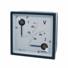 Вольтметр подвійний прямий FRER F96YV 90˚ 500V