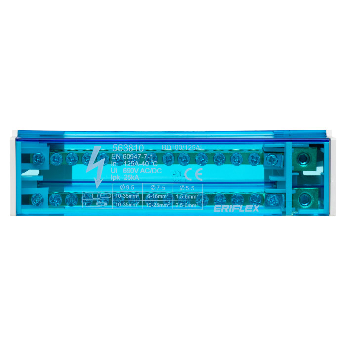 Двополюсна колодка nVent Eriflex BD 100/125AL 14 виходів