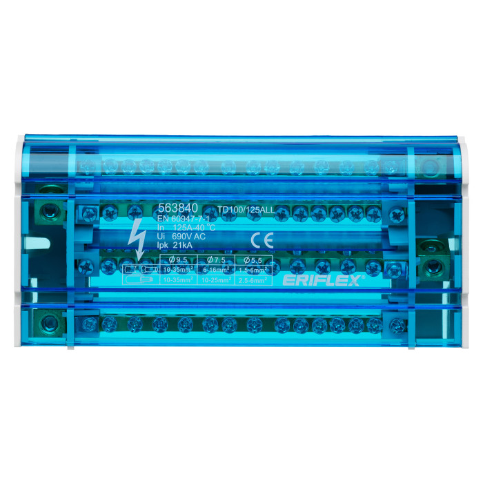 Чотириполюсна колодка nVent Eriflex ТD 100/125ALL 14 виходів