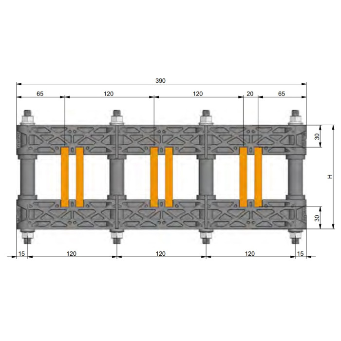 Шинотримач Аl-Cu System на 2000A
