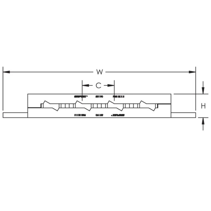 Шинотримач nVent Eriflex плаский FBSS 400A