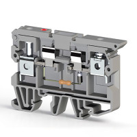 Клема Klemsan ASK 2 LD 110V AC під запобіжник 6 мм сіра