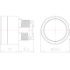 Кнопка з підсвічуванням – ø 22mm – ПРОЗОРА – IP65 COMEPI