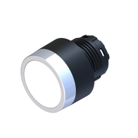 Кнопка з підсвічуванням – ø 22mm – БІЛА – IP65 COMEPI